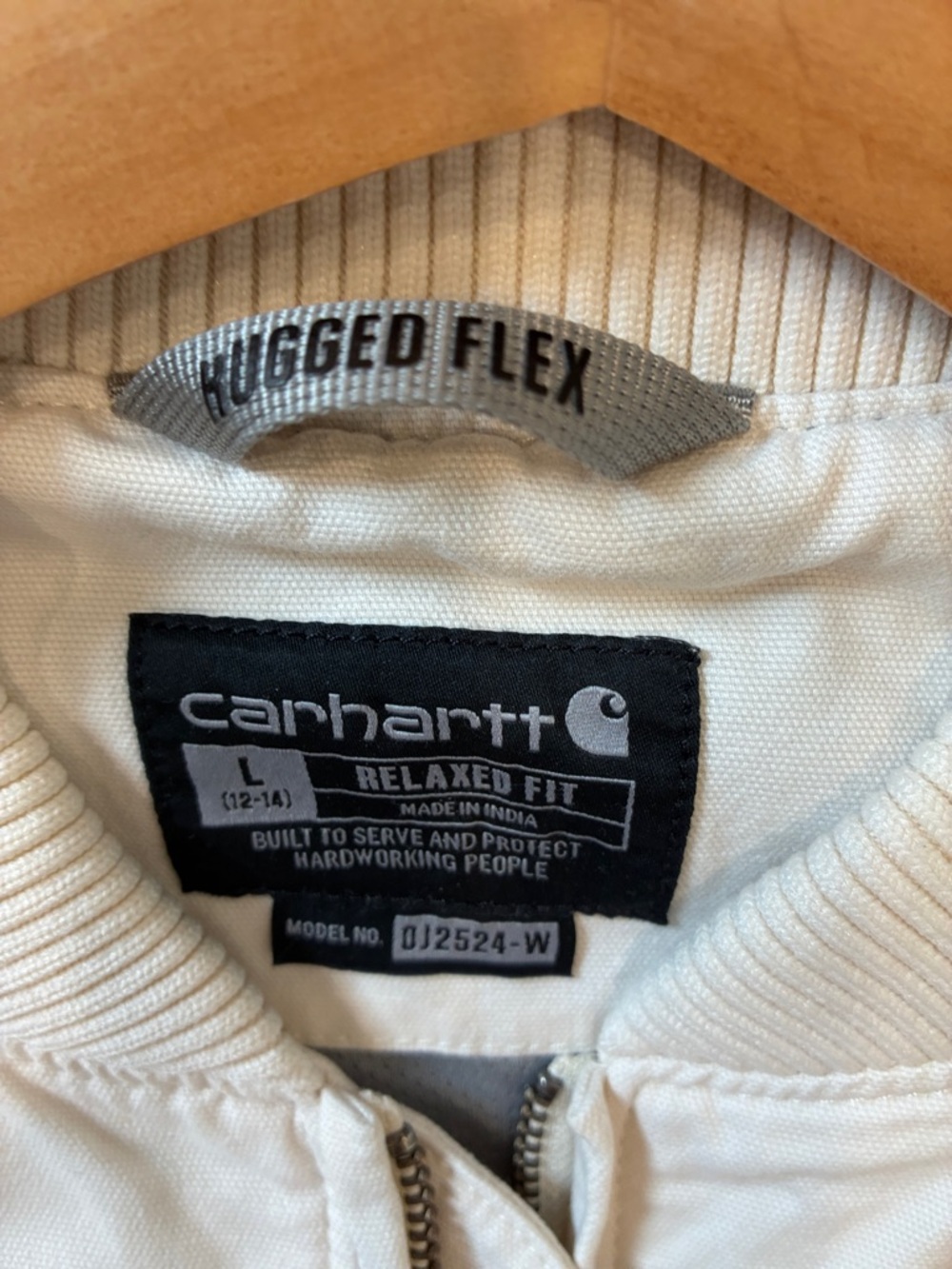 Carhartt Women's Cream Bomber Jacket - Picture 2 of 12